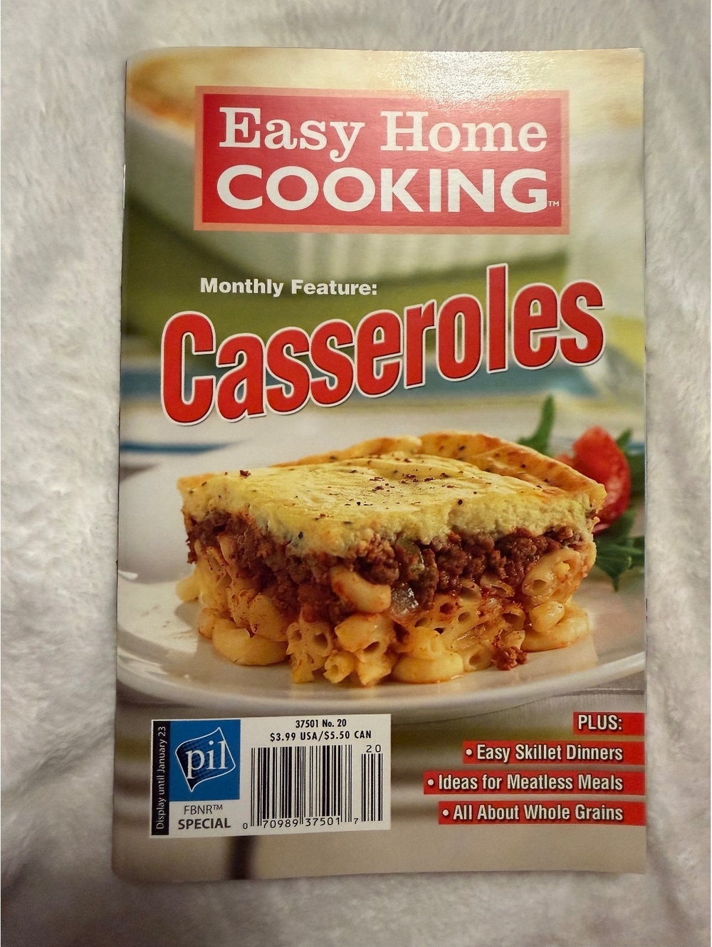Easy Home Cooking Monthly Feature: Casseroles Magazine Vol. 20, No. 55, December